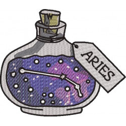 Aries Charm Bottle