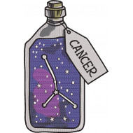 Cancer Charm Bottle