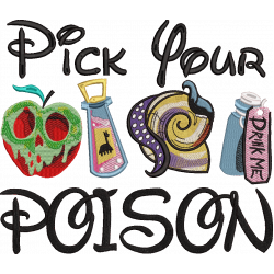 Pick Your Poison Halloween Design