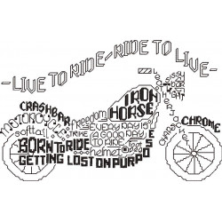 Live To Ride Wordart