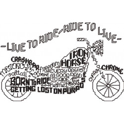 Live To Ride Wordart