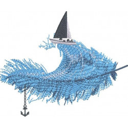 Feather Wave Art