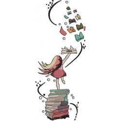 Dreamy Girl On Books