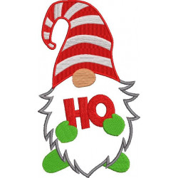 Christmas Gnome Candy Cane Patch