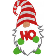 Christmas Gnome Candy Cane Patch