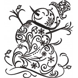 Filligree Snowman