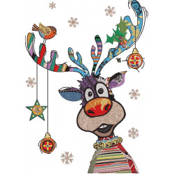 Colourful Christmas Reindeer