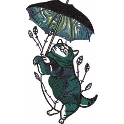 Cat With Umbrella