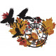 Fall Birds Clock Art Fall Birds Clock Art