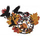 Fall Birds Clock Art Fall Birds Clock Art