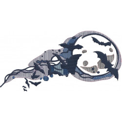 Halloween Moon Art