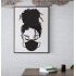 Curly Hair Girl With Mask