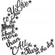 I love You To The Moon Quote