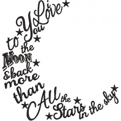 I love You To The Moon Quote