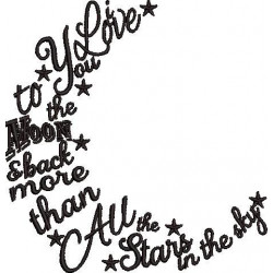 I love You To The Moon Quote