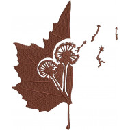 Leaf And Dandelion Art