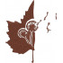 Leaf And Dandelion Art