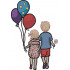 Siblings With Balloons