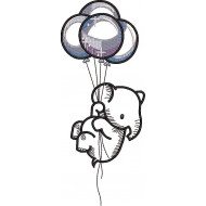Baby Elephant With Balloons