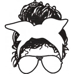 90s Mom Rugrats Messy Bun Silhouette