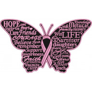 Butterfly Ribbon Word Art
