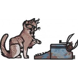 Cat With Typewriter
