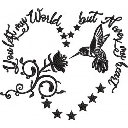 You Left My World Bird Quote