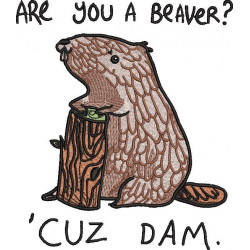 Are You A Beaver Funny Squirrel Quote