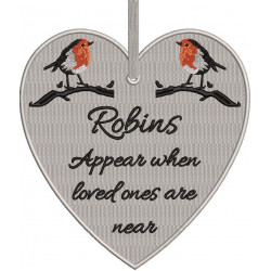 Robins Appear Heart Quote