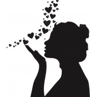 Girl In Love Silhouette