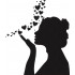 Girl In Love Silhouette
