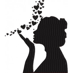 Girl In Love Silhouette