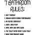Bathroom Rules