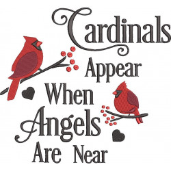 Cardinals Appear Near Angels
