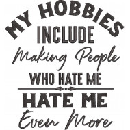 Funny My Hobbies Quote
