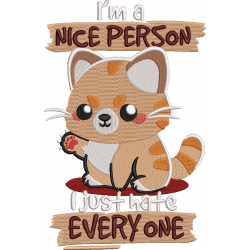 I Just Hate Everyone Funny Cat Quote