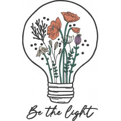 Be The Light Floral Bulb