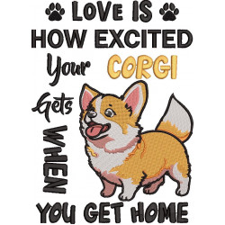Love Is Your Corgi Dog