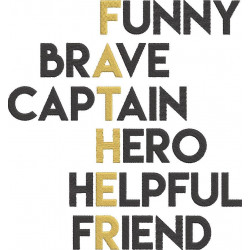 Funny Brave Captain Hero Helpful Friend