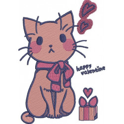 Happy Valentines Cat