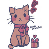 Happy Valentines Cat