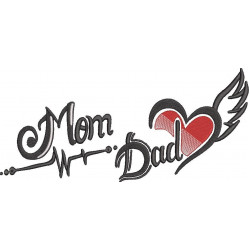 Mom Dad Heart