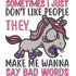 I just Dont Like People Savage Unicorn Quote