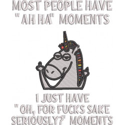 AH Ha Moments Funny Unicorn Quote