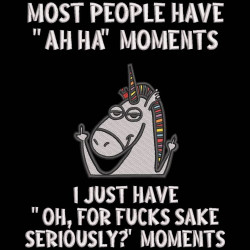 AH Ha Moments Funny Unicorn Quote