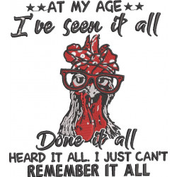 At My Age Funny Chicken Quote