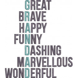 Love Granded Word Art