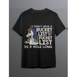 Bucket List Funny Unicorn Quote