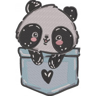 Cute Little Panda In A Pocket