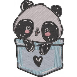 Cute Little Panda In A Pocket